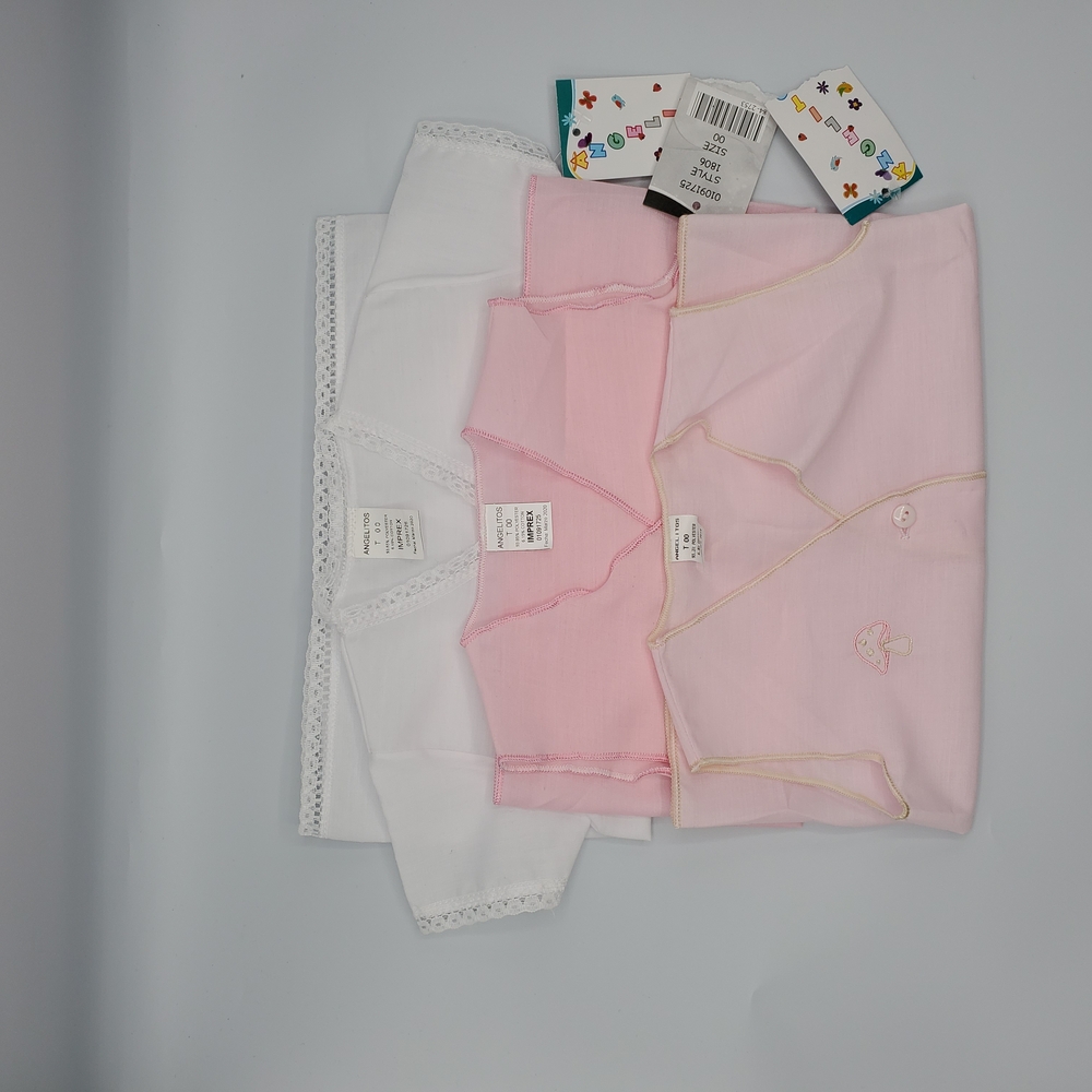 Vintage Like Embroidered Unique Tops Size Newborn